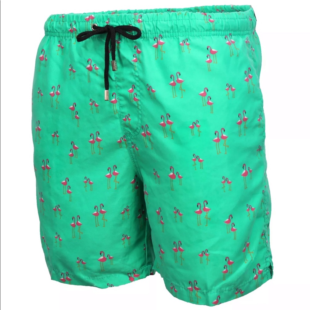 NWT INGEAR Flamingo Print Swim Trunks Size L